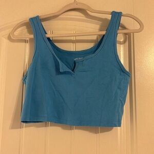 Wild fable blue crop top size large